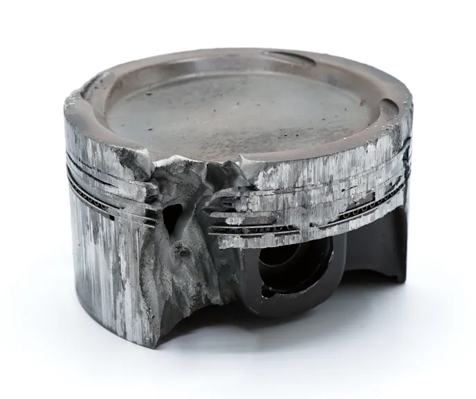 Melted piston